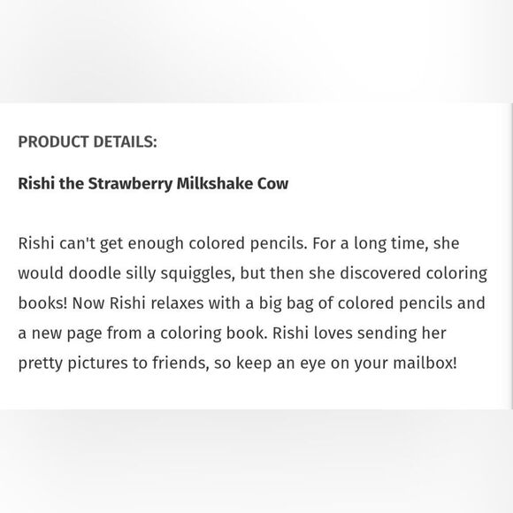 New With Tag Squishmallow 3.5" Rishi The Strawberry Milkshake Cow Plush Clip - Picture 3 of 10